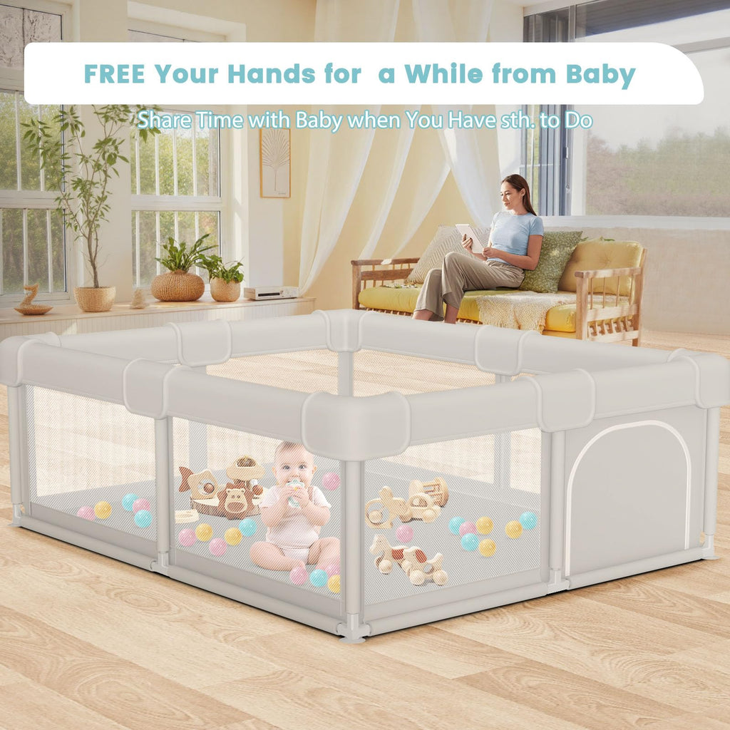 Baby Playpen with Gate W86777