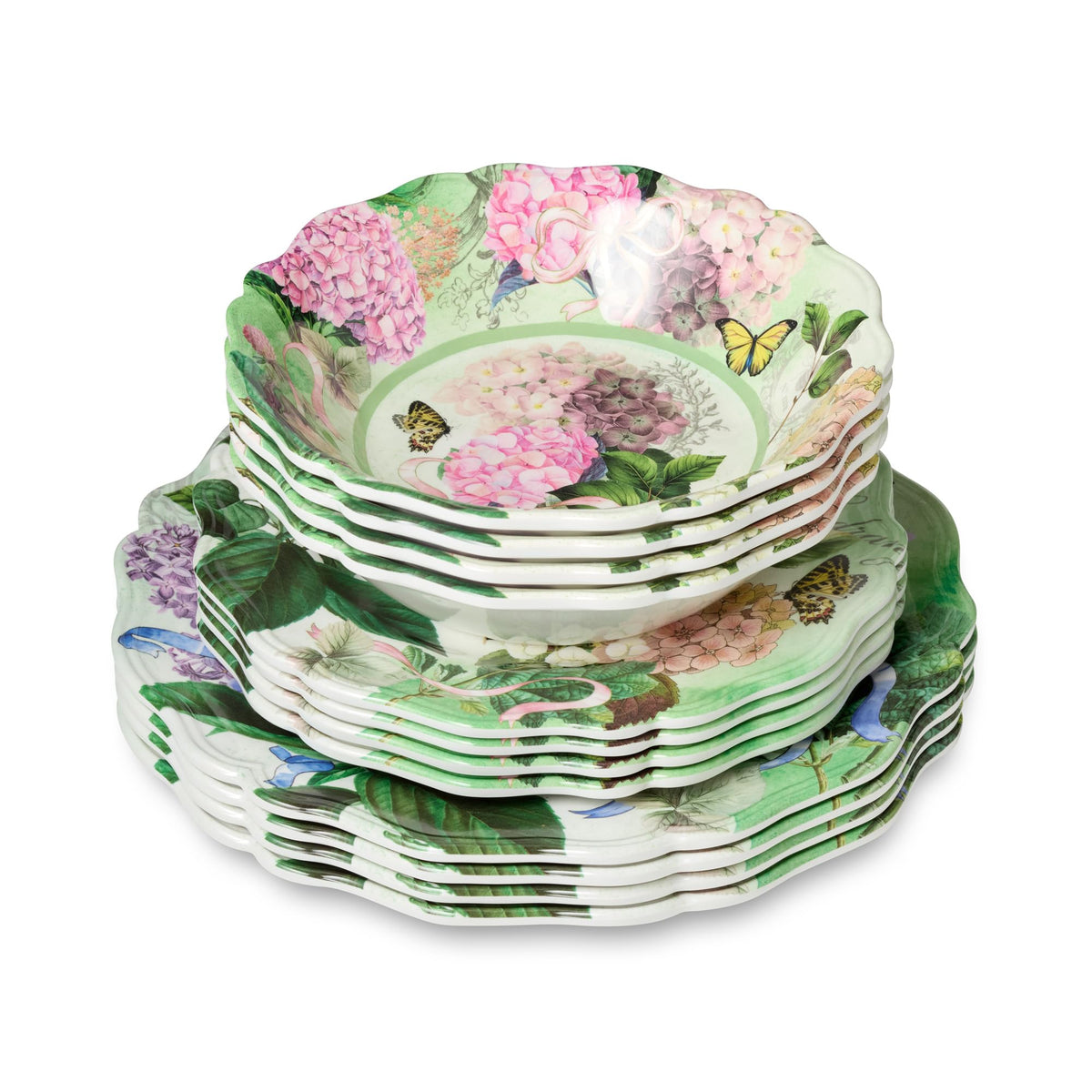 Melamine 12-Piece Dinnerware Set Service for 4 C531472