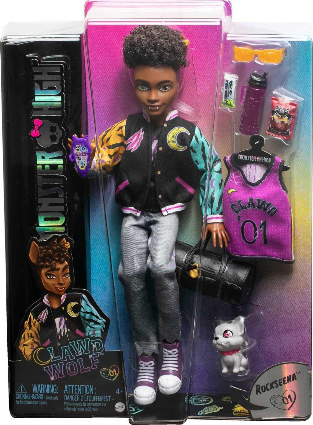 Monster High Doll with Pet Gargoyle Bulldog and Themed Accessories W37437