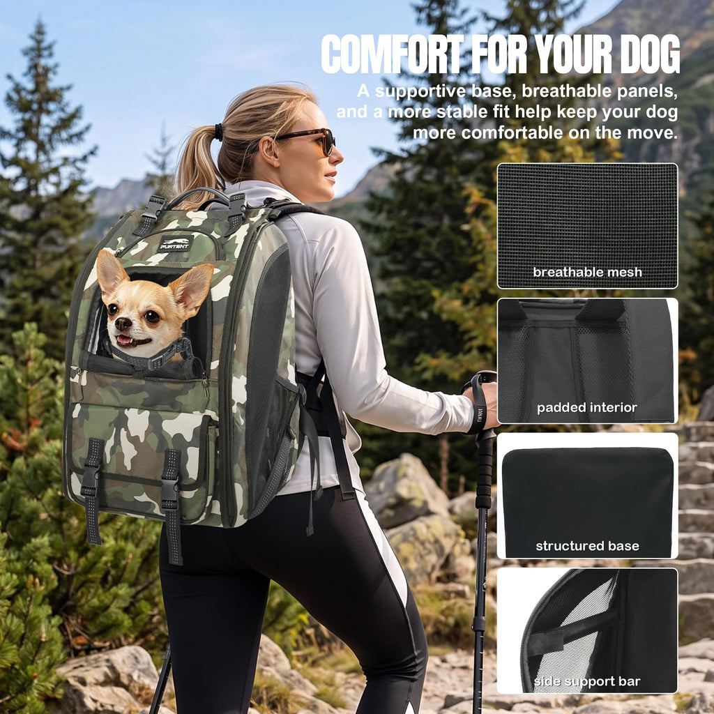 Dog Backpack Carrier Up to 20 lb Q665