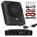10 Inch 1000 Watt Powered Car Subwoofer and Wiring Kit S36344