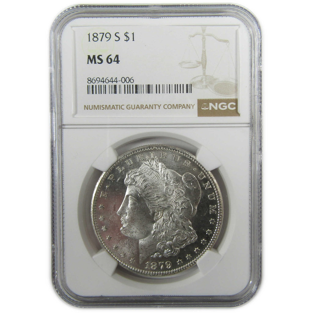 Morgan Silver Dollar MS 64 Uncirculated R89118