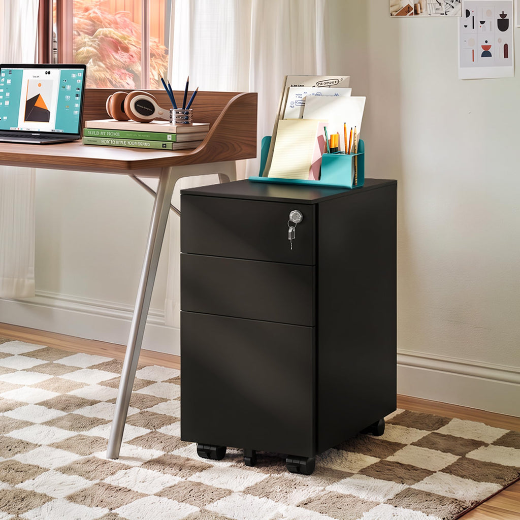 3 Drawer File Cabinet with Lock J9682