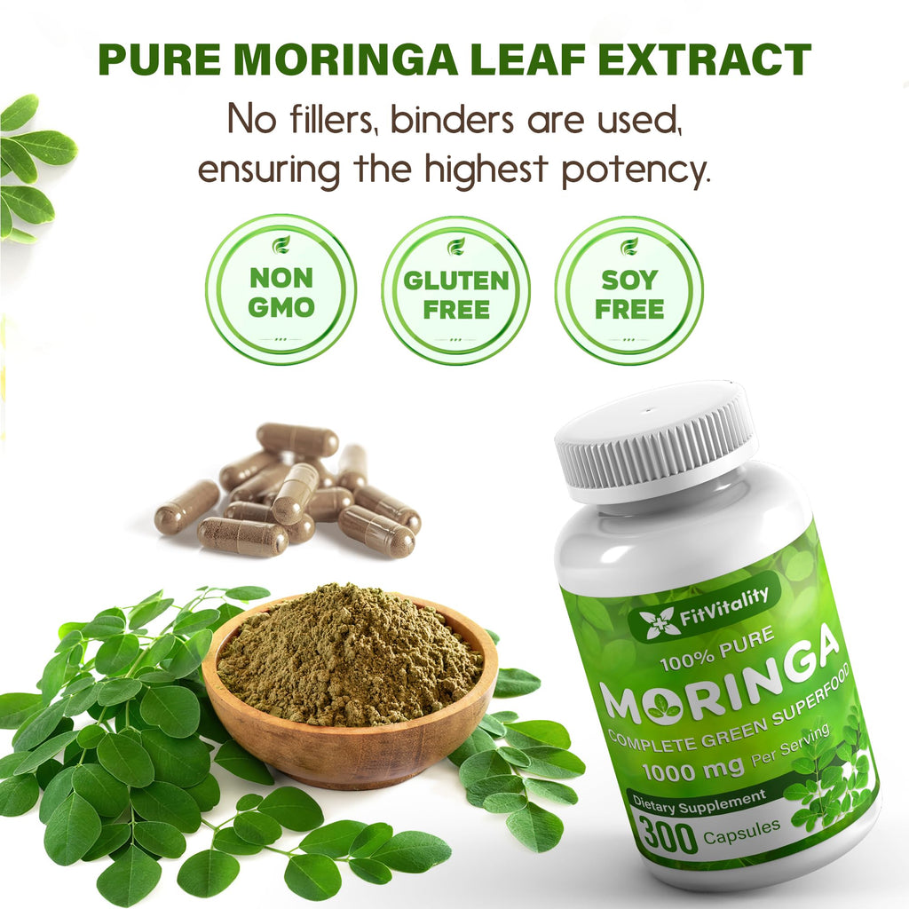 Moringa Capsules 300 Count Y664499