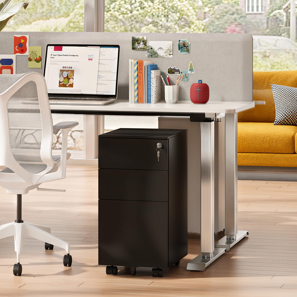 3 Drawer File Cabinet with Lock J9682
