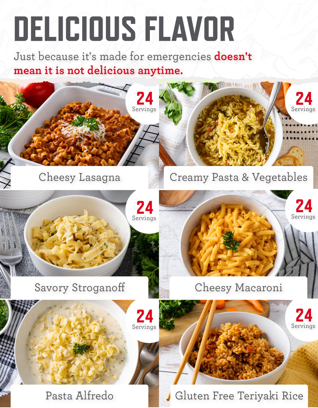 Emergency Food Freeze Dried 360 Servings T75033