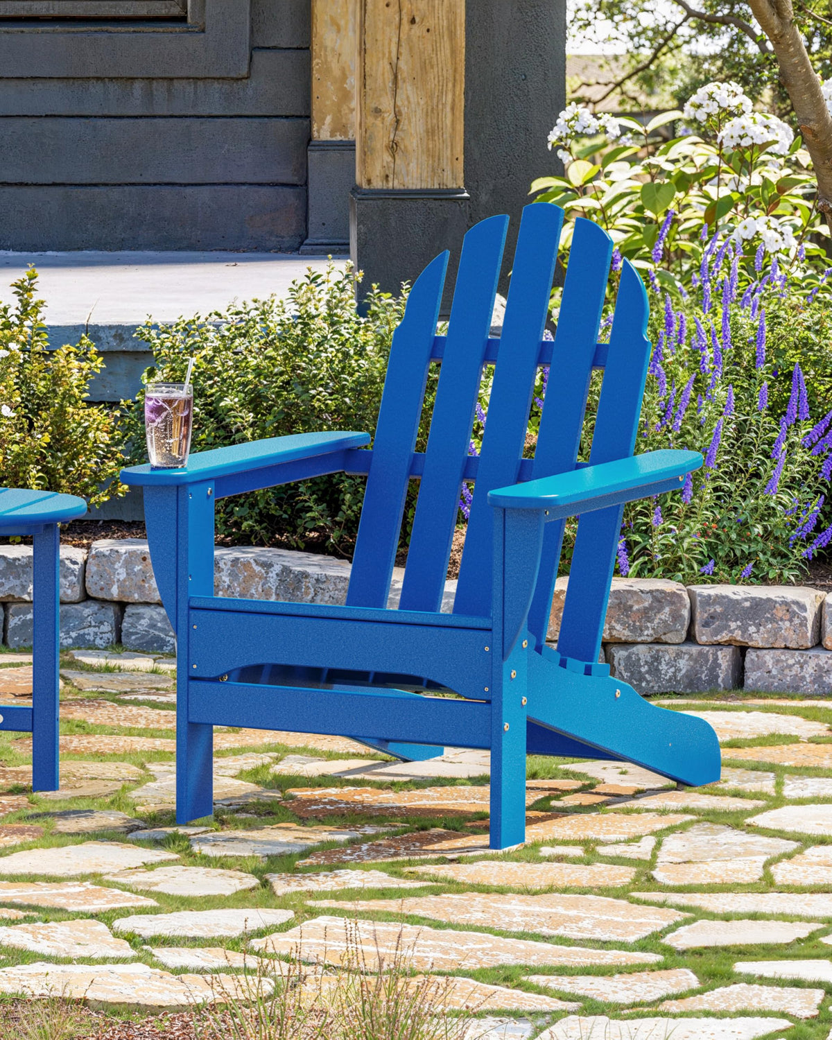 Pacific Blue Outdoor Adirondack Chair D3323